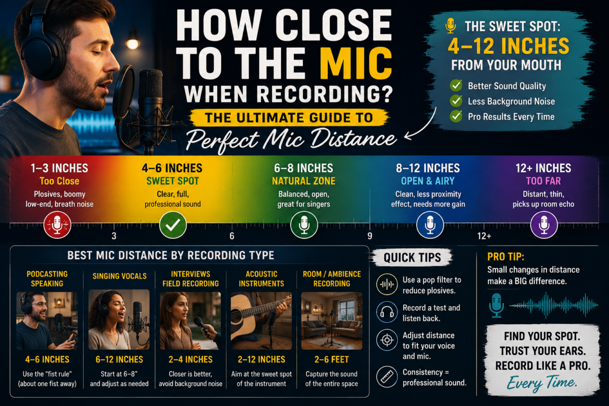 How Close to the Mic When Recording? The Ultimate Guide to Perfect Mic Distance